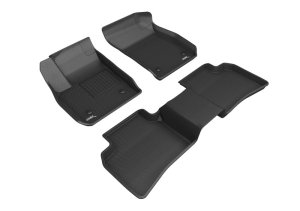 Cadillac Xt4 Floor Mats - Front + Rear - 3D MAXpider - Kagu - Combo - Black - `19-`21